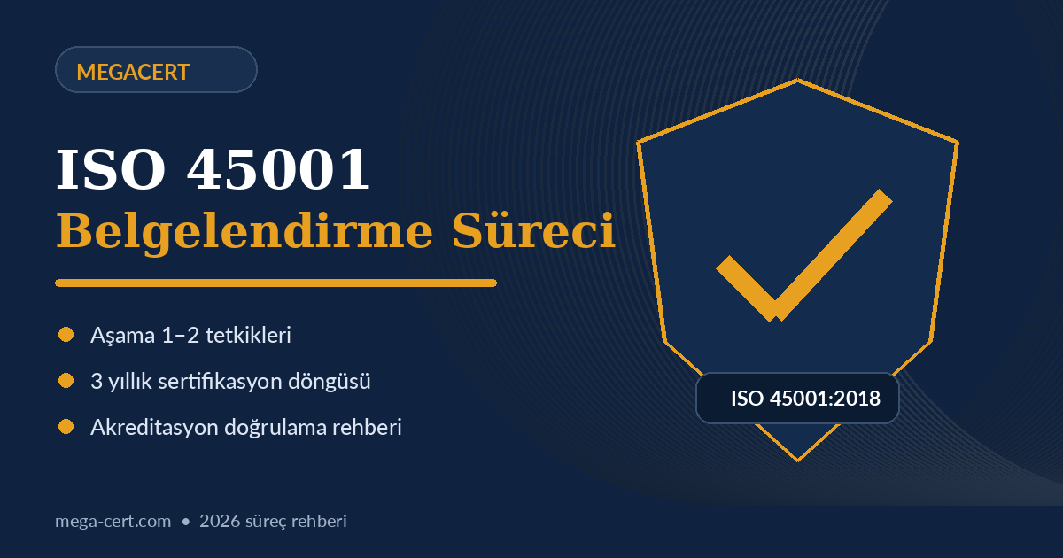 ISO 45001 belgelendirme yol haritası: boşluk analizi, risk değerlendirmesi, dokümantasyon, eğitim, iç tetkik ve Aşama 1-2 denetimleri