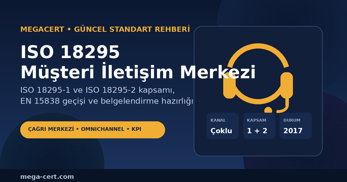 ISO 18295 müşteri iletişim merkezi hizmet ve performans süreçleri